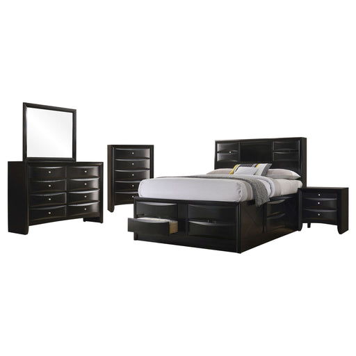 Palamino - 5 Piece Eastern King Bedroom Set - Black Furniture Max