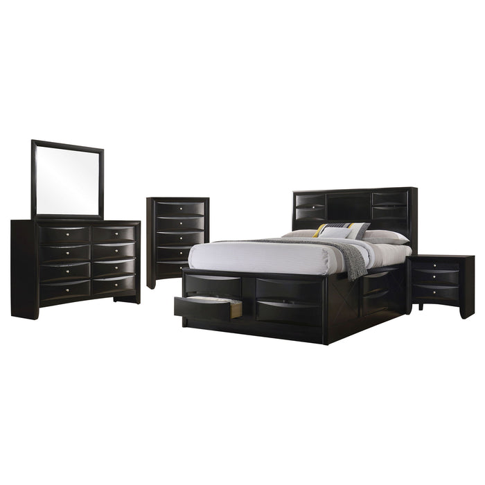 Palamino - 5 Piece Eastern King Bedroom Set - Black Furniture Max