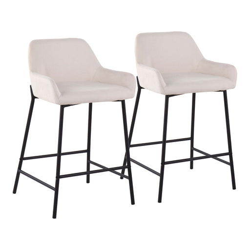 Daniella - Industrial Fixed Height Counter Stool (Set of 2) Lumi Source