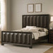 3 Piece Bedroom Set With Faceted Panels Bed And 2 Nightstands Home Essentials