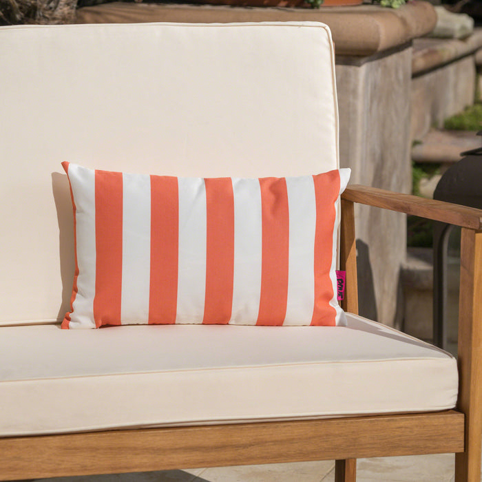 Coronado Stripe Rectangular Pillow - Orange
