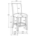 Flynn - Counter Chair (Set of 2) Furniture Max
