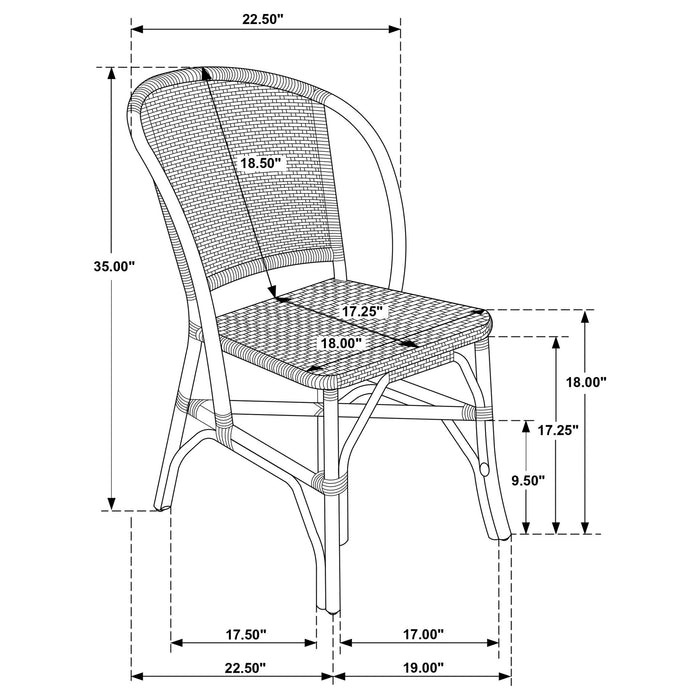 Chaucer - Dining Side Chair (Set of 2) - Brown Furniture Max