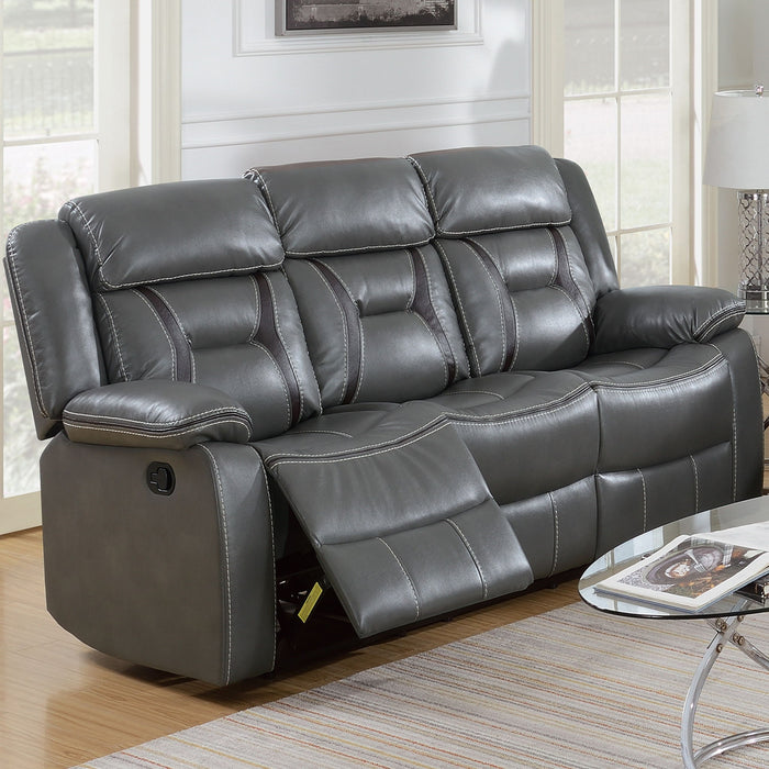 Modern Reclining Sofa With Pillow Arms And Headrest Home Essentials
