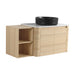 Mounted Bathroom Vanity With Art Sink, Storage Shelves, Soft Close Door Home Essentials