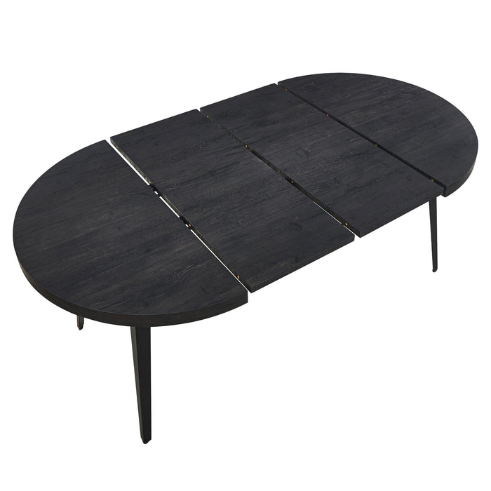 Extendable Dining Table - Black Home Essentials