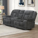 Stanwick - Reclining Console Loveseat With Power Footrest - Gray New Classic