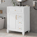Freestanding Bathroom Vanity With Sink, 3 Drawers & Flip-Out Drawer Hearth and Haven
