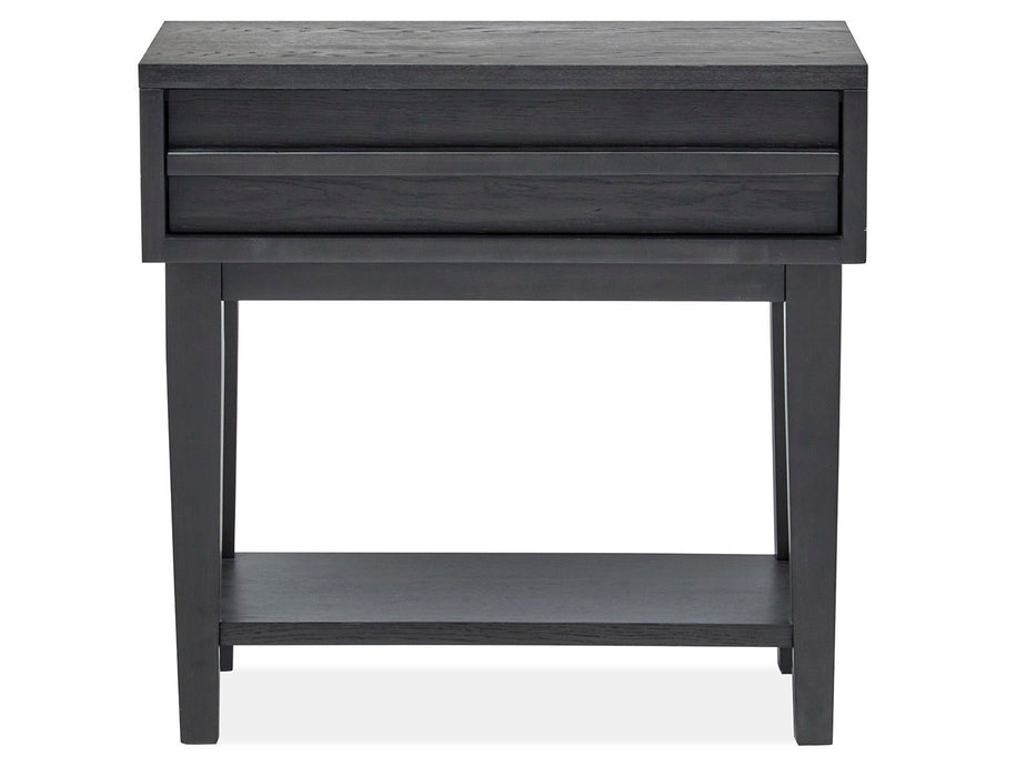 Lindon - Dark Open Nightstand - Coffee Bean Magnussen Furniture