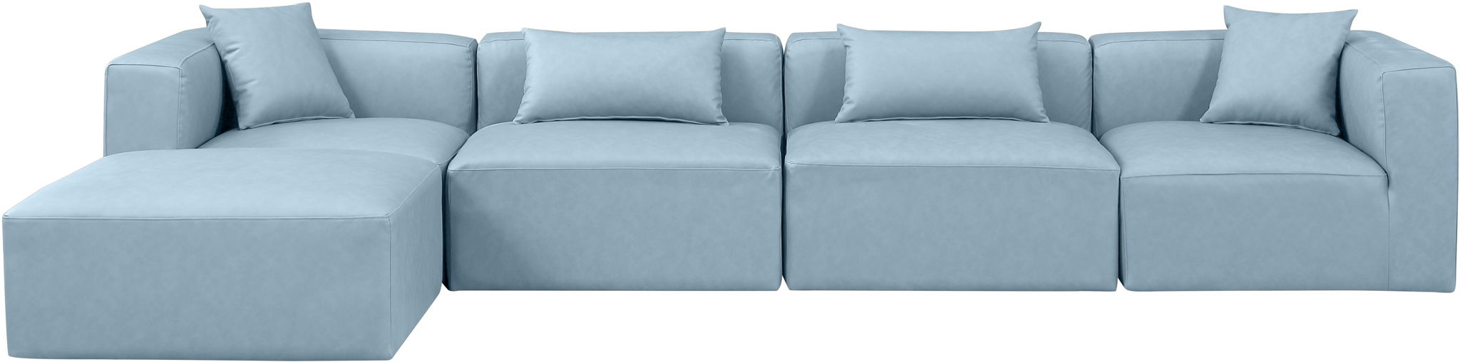 Cube - 5 Piece Modular Sectional With Chaise Meridian Furniture