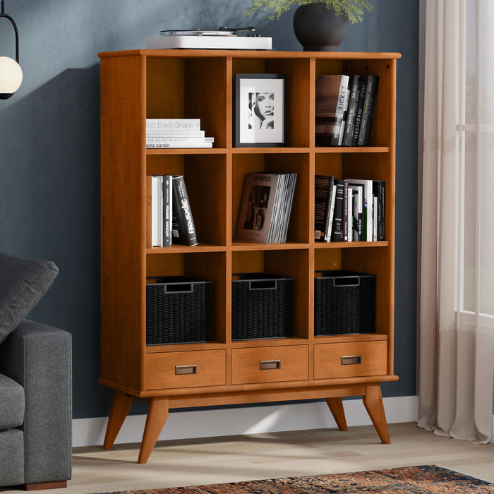Draper - 9 Cube Storage With Drawers - Brown