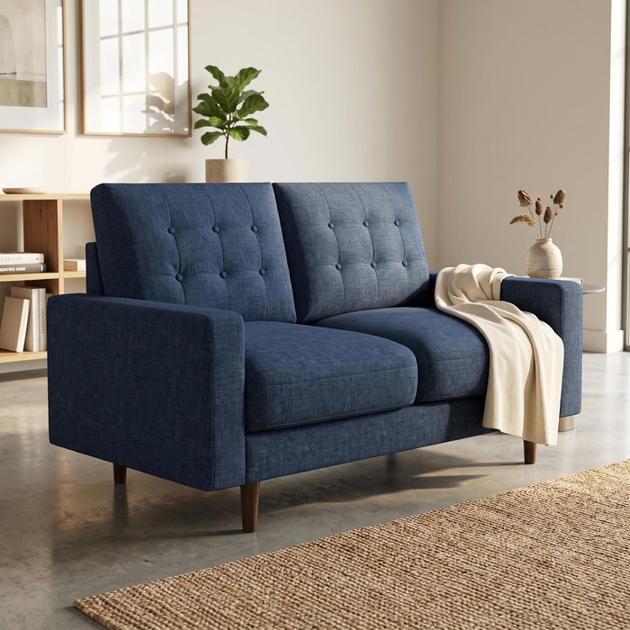 Loveseat Sofa, Tufted Back Upholstered 2 Seat Couch US Pride