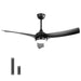 52" Ceiling Fan With 18W LED Light And Remote Control, 3 Blades DC Motor Daily Nest