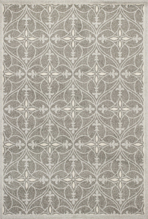 3' X 5' Moroccan Indoor / Outdoor Area Rug - Gray