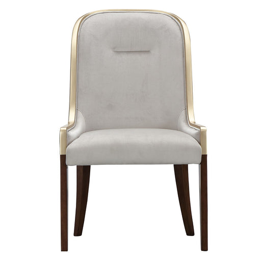 Houston - Dining Side Chair (Set of 2) - Porcini / Walnut Michael Amini