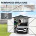 Outdoor Storage Shed, Metal Garden Shed Backyard Utility Tool House Building With 2 Doors And 4 Vents For Car, Truck, Bike, Garbage Can, Tool, Lawnmower Daily Nest