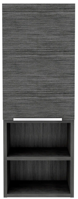 Accent Cabinet With Three Shelves - Smoky Gray Oak