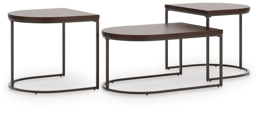 Vanmore - Occasional Table Set (Set of 3) - Dark Brown Signature Design by Ashley®