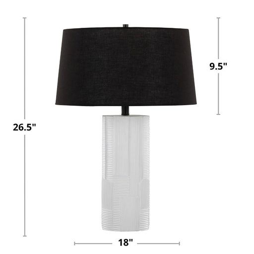 Petra - Contemporary Table Lamp (Set of 2) - Cream / Black Lumi Source