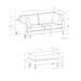 Ava - Mid Century Sofa With Ottoman Set Simpli-Home