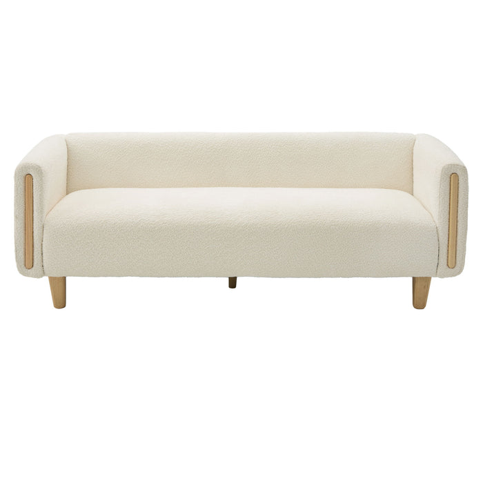 3 Seater Sofa With Armrests For Living Room Noble House