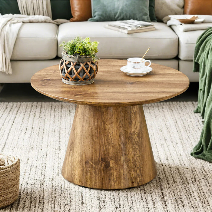 Circular Coffee Table With Adjustable Feet Home Essentials