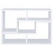Convertable L-Shaped Bookcase With Open Shelves - White Furniture Max