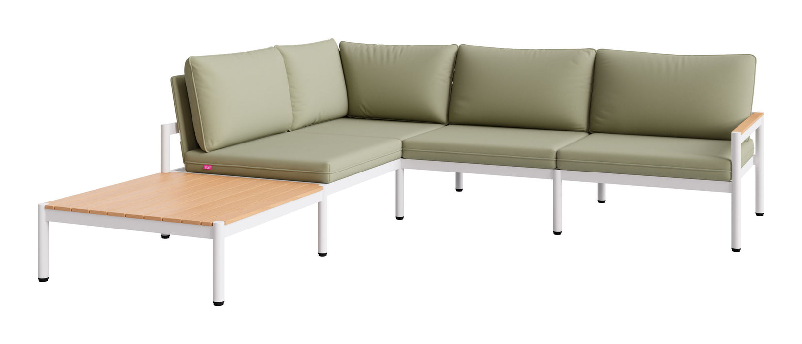 Lychee - Modular Sectional - Green / White Zuo Modern