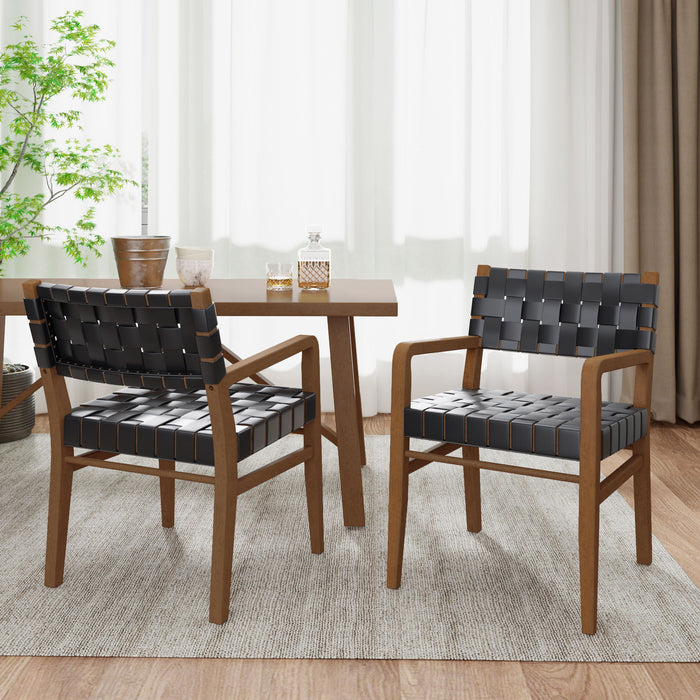 Modern Style Dining Chair With Upholstery Noble House