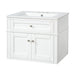 Wall Mounted Bathroom Vanity With Tip Out Drawer And Open Back Design Hearth and Haven