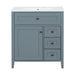 Bathroom Vanity With Sink, 3 Drawers And Adjustable Shelf Hearth and Haven