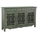 Naomi - 3 Drawer Scrollwork Accent Cabinet - Green Furniture Max