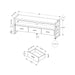 TV Stand, Console, Media Entertainment Center, Storage Drawers, Modern 8th Street