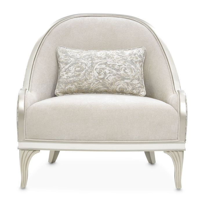 La Marisia - Chenille Accent Chair - Tranquil / Light Champagne