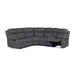 Blanche - Sectional Sofa With LED Lighting And Integrated Speaker - Gray Global Furniture USA