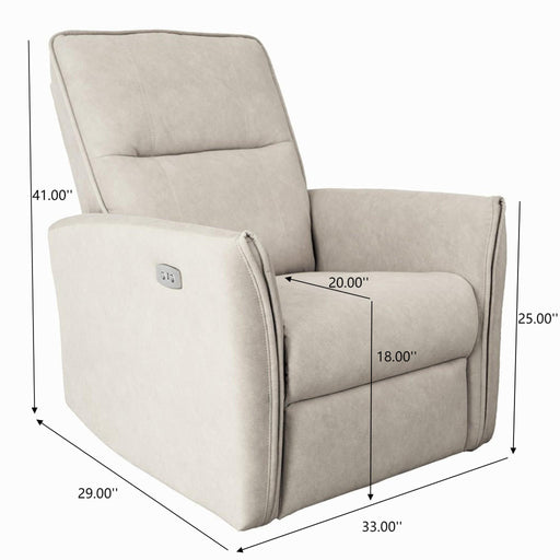 Asheville - Suede Recliner Chair Ashcroft Furniture