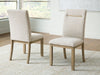 Lasinger - Dining Upholstered Side Chair (Set of 2) - Light Brown Signature Design by Ashley®