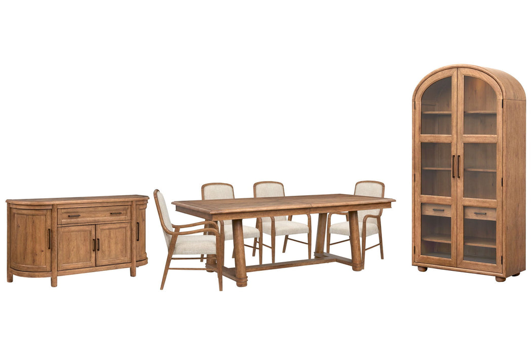 Woodward - Trestle Extendable Dining Table Set Magnussen Furniture