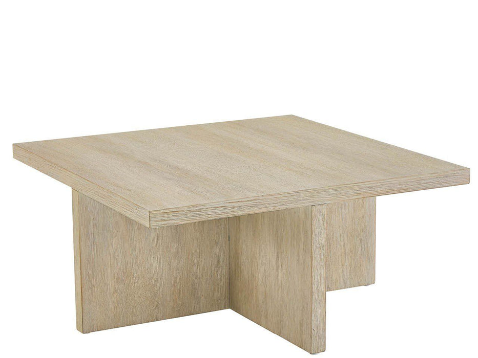 Oasis - Dockside Cocktail Table With 4 Ottomans - Beige / White Universal Furniture