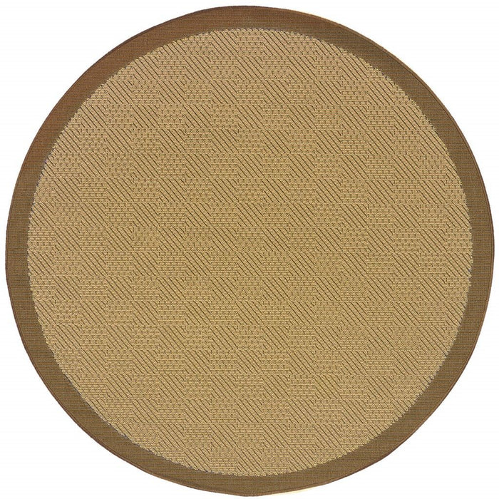 8' X 8' Indoor / Outdoor Area Rug - Beige