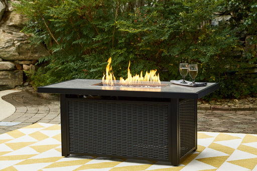 Beachcroft - Rectangular Fire Pit Table Signature Design by Ashley®