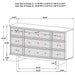 Kimpton - 9 Drawer Dresser Cabinet - Beige Furniture Max