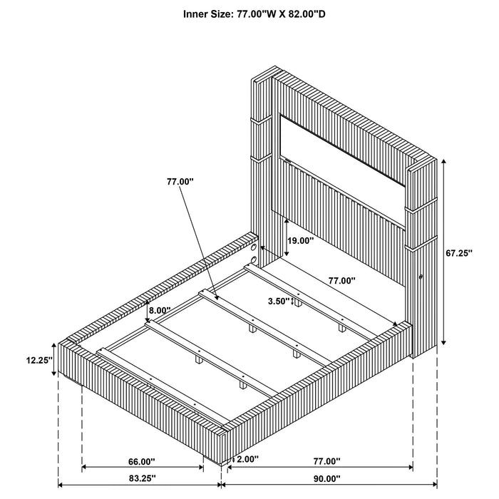 Judah - Flame Visualizer Bed Furniture Max
