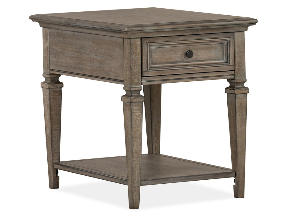 Lancaster - Rectangular End Table - Dove Tail Gray Magnussen Furniture
