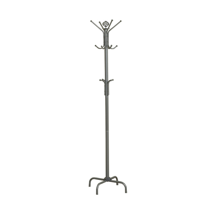 Metal Coat Rack - Silver