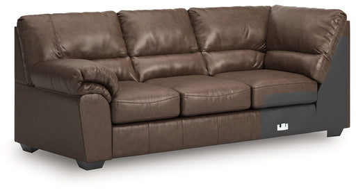 WillowBend - LAF Sofa With Corner Wedge - Umber Signature Design by Ashley®