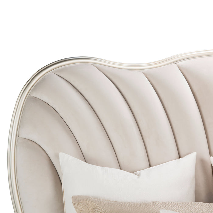 London Place - Velvet Panel Bed Michael Amini