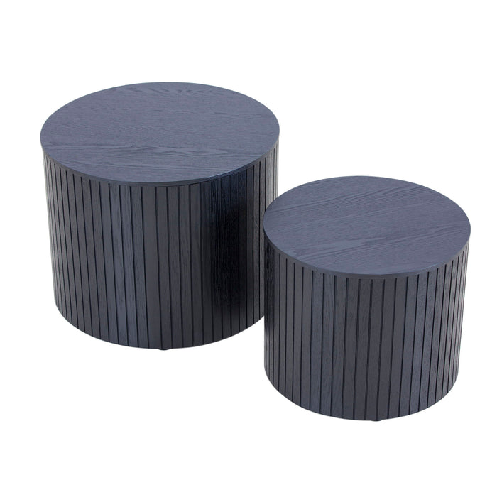 Handcrafted Nested Table Set, 2 Pieces Home Essentials