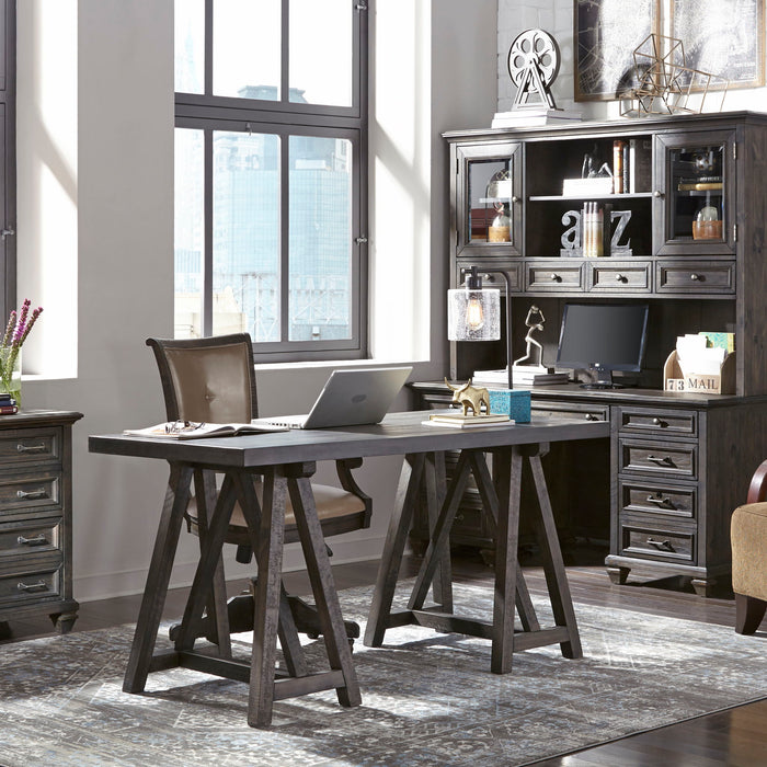 Sutton Place - Desk - Weathered Charcoal Magnussen Furniture