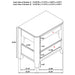 Verona - 2 Drawer Bedside Table With Hidden Storage - Walnut Furniture Max